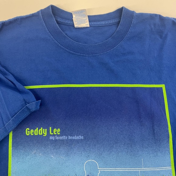 Geddy Lee RUSH Shirt Mens XL My Favorite Headache Album Graphic Tee Band Canada - Picture 6 of 11